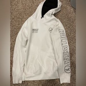 White mens hollister hoodie